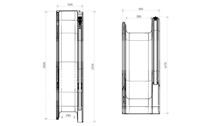 1200mm Racerback Stacker Slide