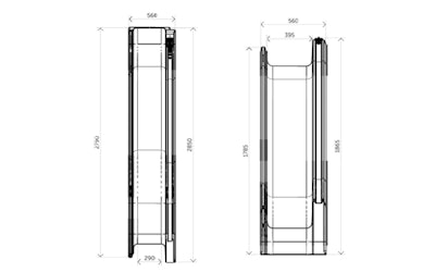 1600mm Racerback Stacker Slide